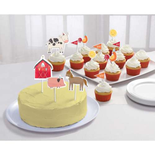 Farm Yard Friends Cake Topper Set - Click Image to Close